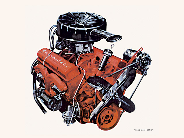 1955 Vette Motor 265 ci 162 hp 2 barrel.jpg